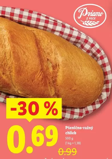 Pšenično-ražný chlieb