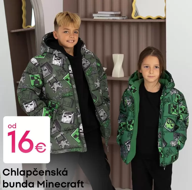 Minecraft - Chlapčenská bunda