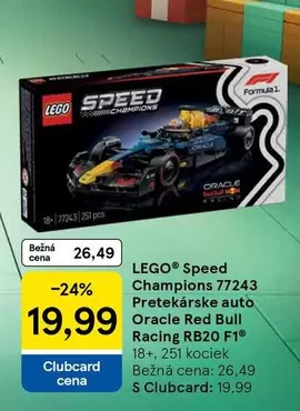 Lego - Speed Champions 77243 Pretekárske auto Oracle Red Bull Racing RB20 F1