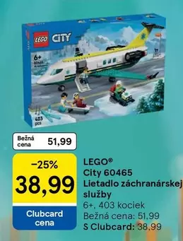 Lego - City 60465 Lietadlo záchranárskej služby