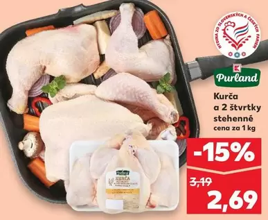 Kurča a 2 štvrtky stehenné