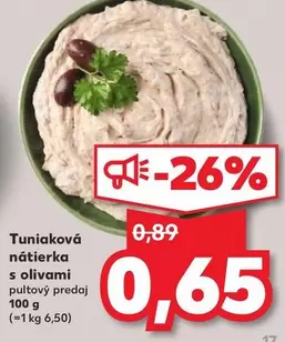 Tuniaková nátierka s olivami