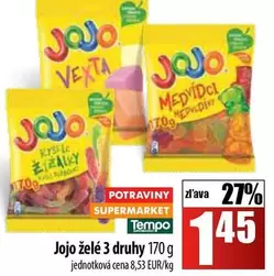 Jojo - želé 3 druhy