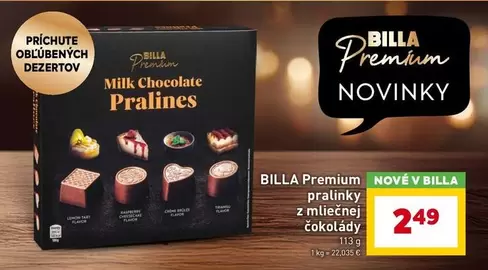 pralinky z mliečnej čokolády