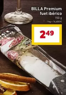 Premium fuet ibérico