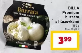 Premium burrata s hľuzovkami
