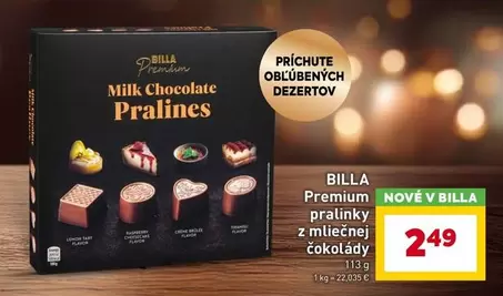 pralinky z mliečnej čokolády