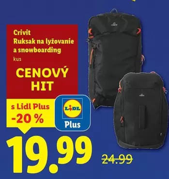 Ruksak na lyžovanie a snowboarding