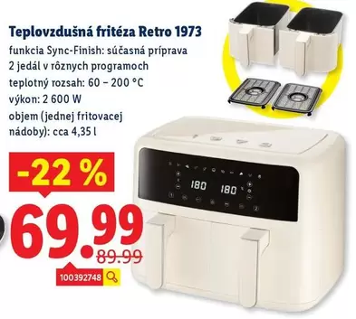Teplovzdušná fritéza Retro 1973