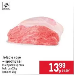 Teľacie rosé - spodný šál