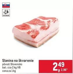 Slanina na škvarenie