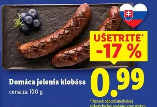 Domáca jelenia klobása