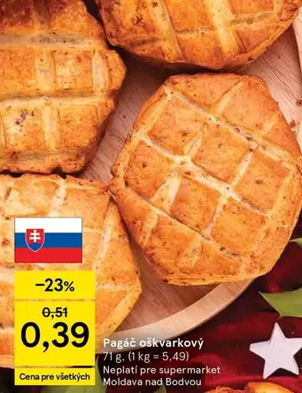 Pagáč oškvarkový