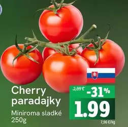 Cherry paradajky