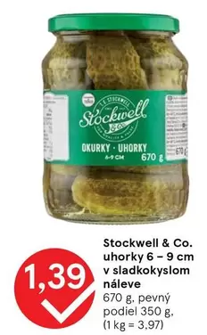 uhorky 6-9 cm v sladkokyslom náleve