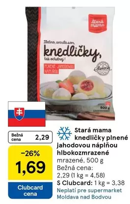 knedličky plnené jahodovou náplňou