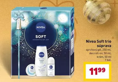 Nivea - Soft trio súprava