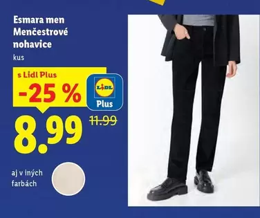 Menčestrové nohavice