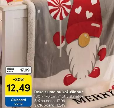 Deka s umelou kožušinou