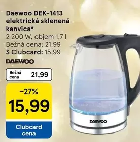 DEK-1413 elektrická sklenená kanvica