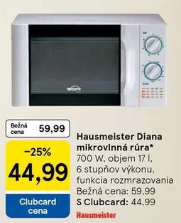 Diana -  mikrovlnná rúra*