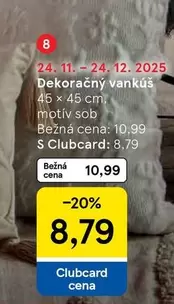 Dekoračný vankúš
