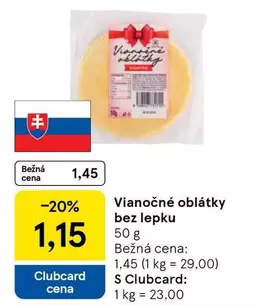 Vianočné oblátky bez lepku