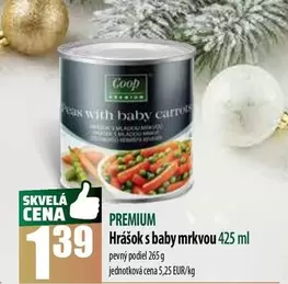 Baby - Hrášok s baby mrkvou 425 ml