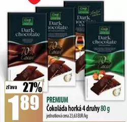 Dark - Čokoláda horká 4 druhy