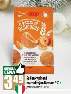 Sušienky plnené marhuľovým džemom