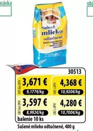 Sušené mlieko odtučnené