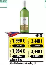 Víno biele zámocké suché