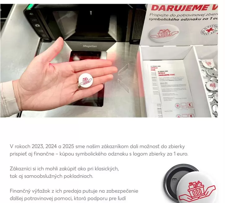 symbolického odznaku s logom zbierky
