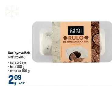 Kozí syr valček s hľuzovkou