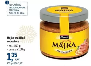 Májka tradičná receptúra