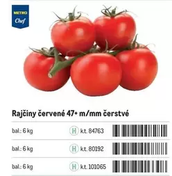 Rajčiny červené 47+ m/mm čerstvé