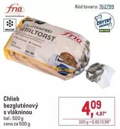 Chlieb bezgluténový s vlákninou