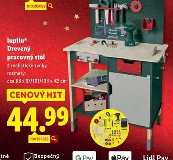 Drevený pracovný stôl