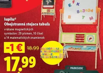 Obojstranná stojaca tabuľa