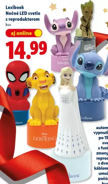 Nočné LED svetlo s reproduktorom