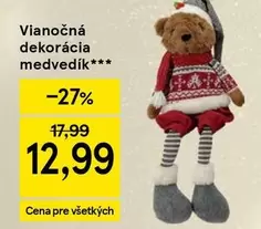 Vianočná dekorácia medvedík***