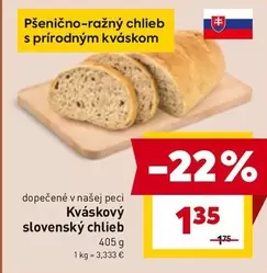 Kváskový slovenský chlieb