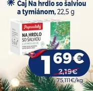 Na hrdlo so šalviou a tymiánom
