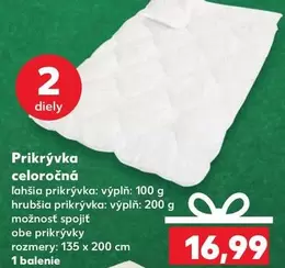 Prikrývka celoročná
