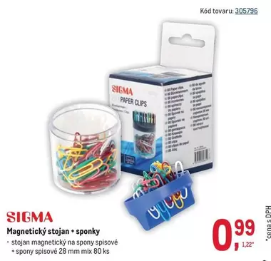 Sigma - Magnetický stojan sponky