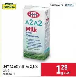 A2A2 mlieko 3,8%