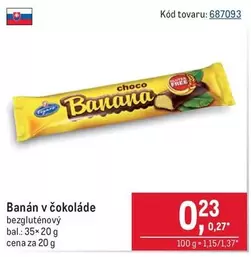 Banán v čokoláde