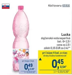 dojčenská voda neperlivá