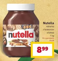 Nutella - nátierka z lieskovcov a kakaa