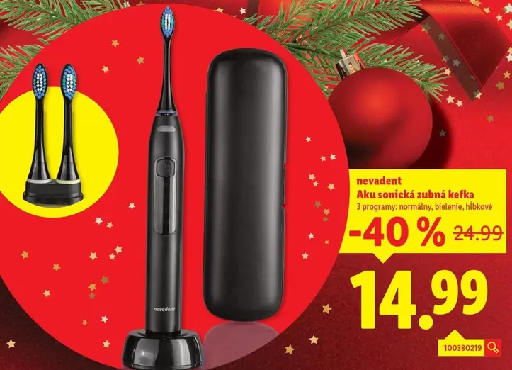 Aku sonická zubná kefka